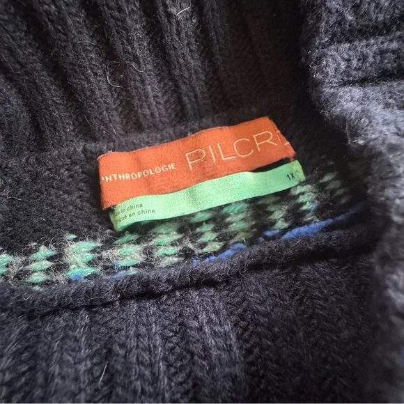 Anthropologie Pilcro Selene Fleece Tunic Pullover | size 1X - Picture 6 of 7